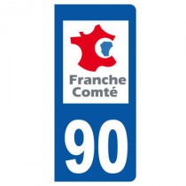 Stickers plaque 90 Franche Comté