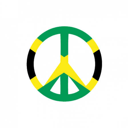 Stickers Peace jamaique