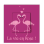 Stickers Interrupteur Amour de Flamant Rose