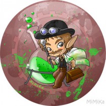 Badge Steampunk Boy