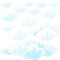 Stickers bébé nuages