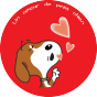Badge Magnet Beagle BISOU