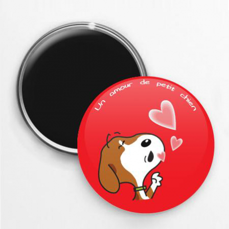 Badge Magnet Beagle BISOU