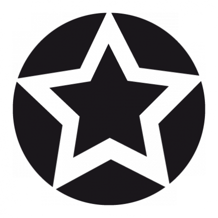 Stickers étoile ronde