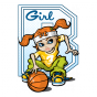 Stickers Basketball girl