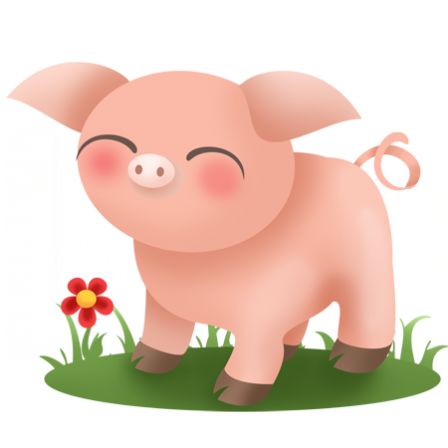 Stickers les animaux de la ferme - cochon