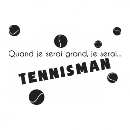 Stickers JE SERAI Tennisman