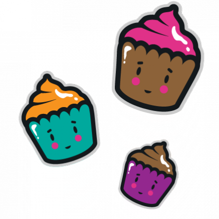 Stickers Cupcake friends