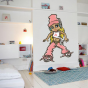 Stickers Hip hop girl in pink