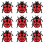 Stickers Coccinelles