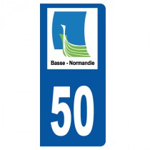 Stickers plaque 50 Basse Normandie