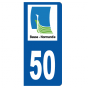 Stickers plaque 50 Basse Normandie