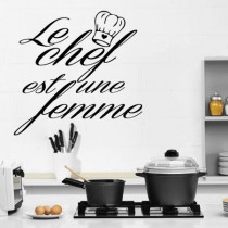 Stickers Chef femme