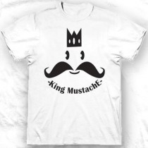 Tee-shirt col rond hommE kING mUSTACHE