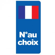 Stickers plaque France à personnaliser