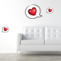 stickers bulle d'amour 