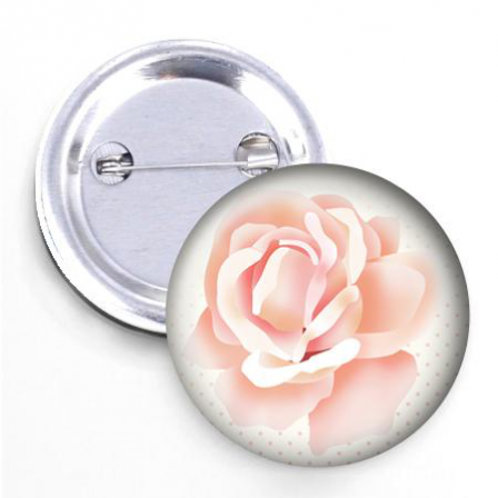 Badge - Collection les Fleurs- Rose #1