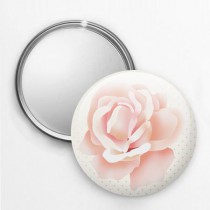 Miroir de poche - Collection les Fleurs- Rose #1