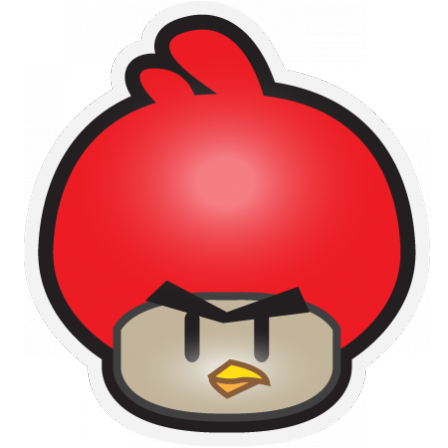 Stickers Champi red bird