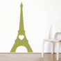 stickers - collection Les Imprimés- I love Paris - vert