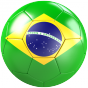 Stickers Ballon foot Brésil