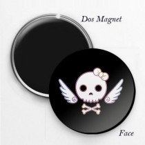 Magnet Tête de Mort Acidulée Black