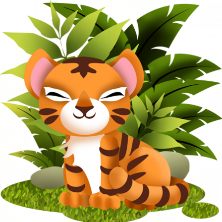 Stickers Collection Jungle - le tigre