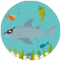 Badge Abyss - Requin Pirate