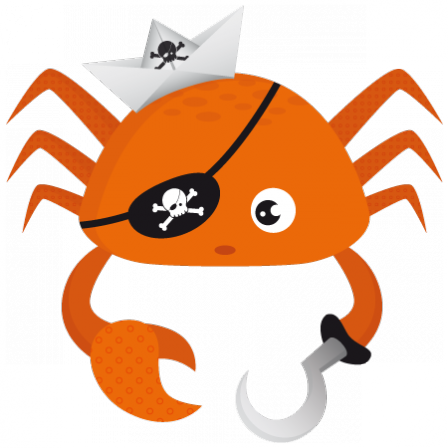 Stickers Abyss - Crabe Pirate de la mer