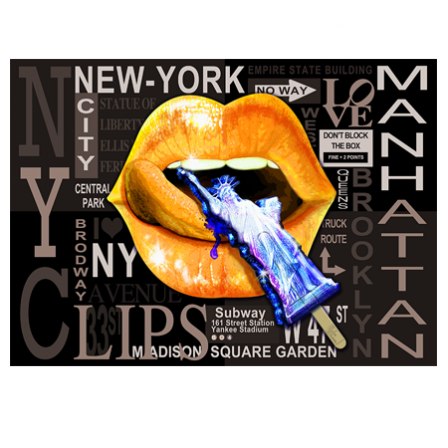 Stickers PC & Mac Lips New-York
