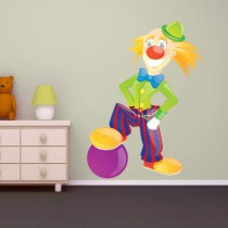 Stickers CIRQUE Clown et ballon