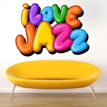 Stickers I love Jazz