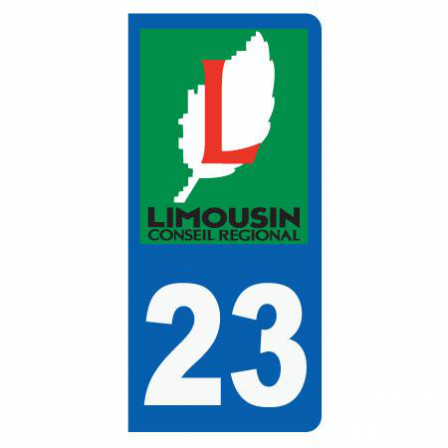 Stickers plaque 23 Limousin