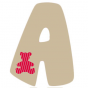 Stickers lettre A2 - Alphabet sticker British