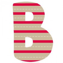 Stickers lettre B1 - Alphabet sticker British