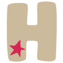 Stickers Lettre H1 - Alphabet Sticker British