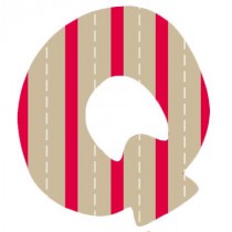 Stickers Lettre Q2 - Alphabet Sticker British