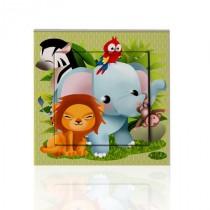 stickers interrupteur -collection Jungle- les animaux 2