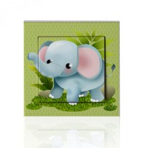 stickers interrupteur collection Jungle elephant