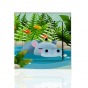 stickers interrupteur -collection Jungle- hippopotame