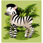 stickers interrupteur - Collection Jungle- zebre