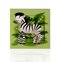 stickers interrupteur - Collection Jungle- zebre
