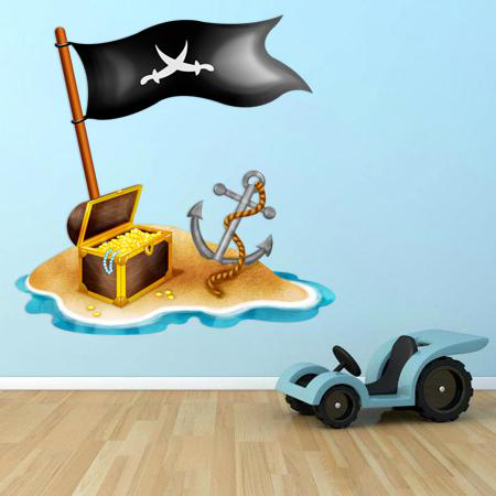 Drapeau Pirate Flottant