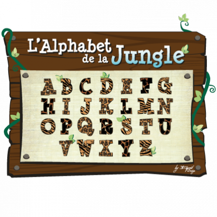 Stickers Alphabet de la Jungle