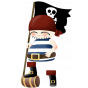 stickers collection - les pirates - Pirate au drapeau