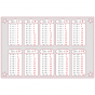 stickers tables de multiplication - rose