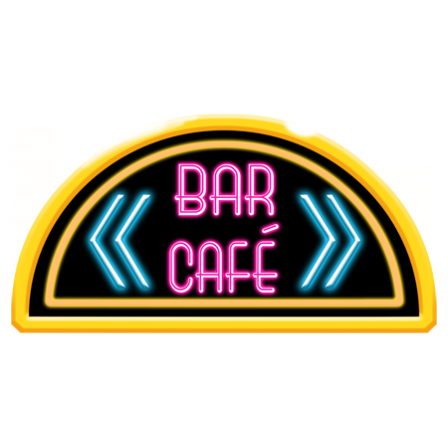 stickers Néon panneau Bar Café