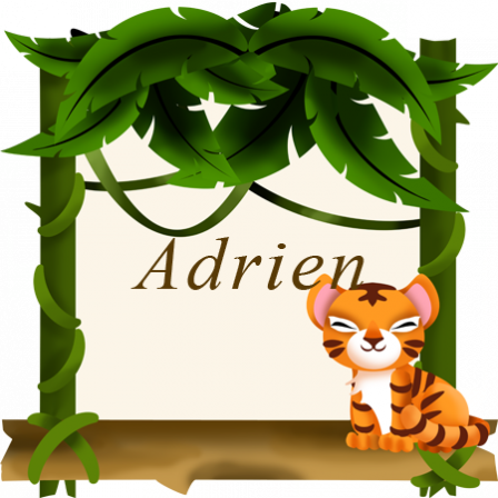stickers collection Jungle pancarte tigre