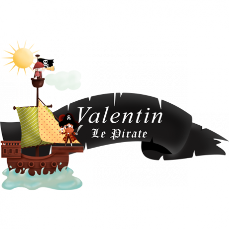 stickers collection les pirates Drapeau Bateau