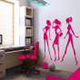 Stickers silhouettes filles